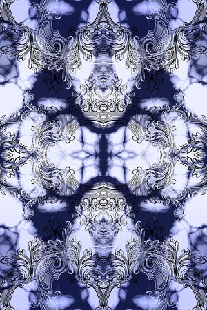 青花瓷印花华亿平台图片