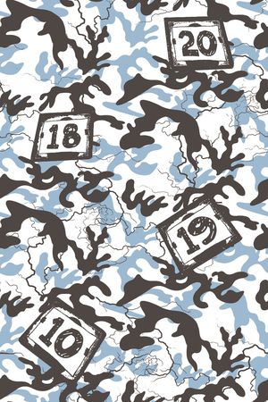 迷彩纹理印花华亿平台图片