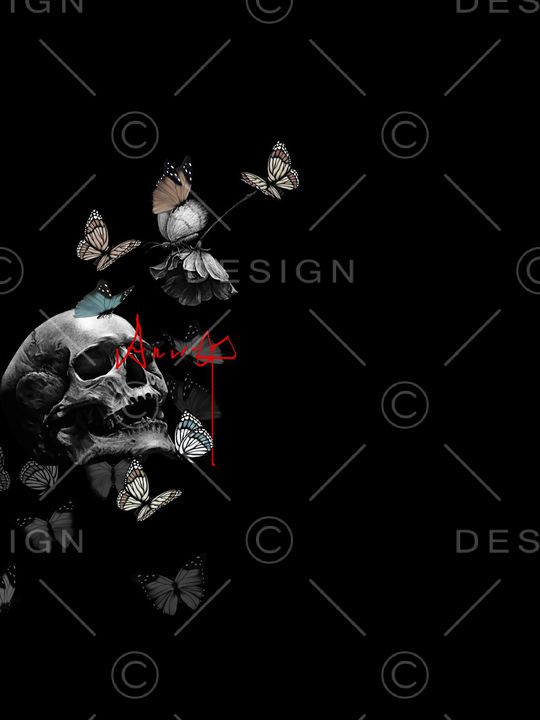 骷髅头印花华亿平台图片