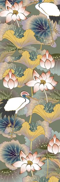 荷花印花华亿平台图片