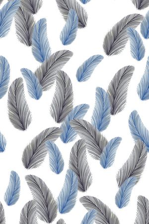 羽毛印花华亿平台图片