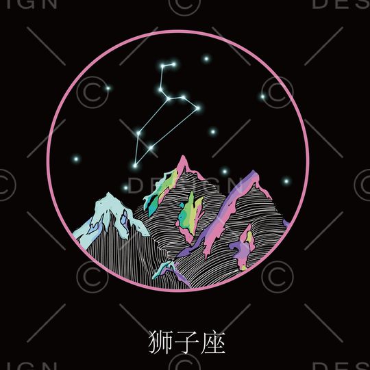 狮子座印花华亿平台图片