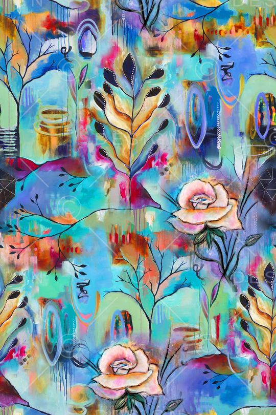 抽象印花华亿平台图片