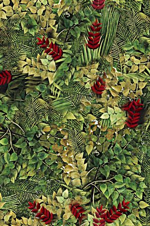 清新花卉印花华亿平台图片