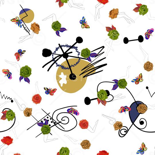 手绘印花华亿平台图片