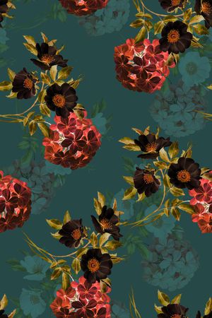 春夏女装印花华亿平台图片