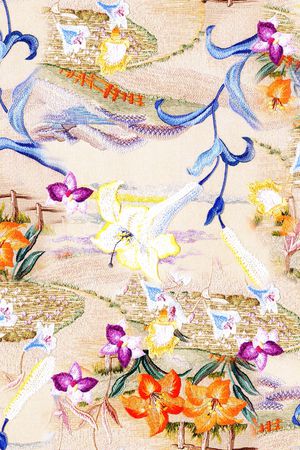 清新花卉印花华亿平台图片