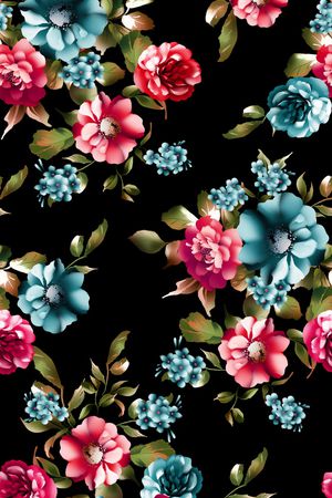 牡丹印花华亿平台图片