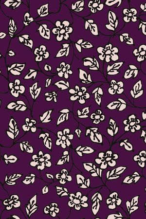 传统小碎花印花华亿平台图片