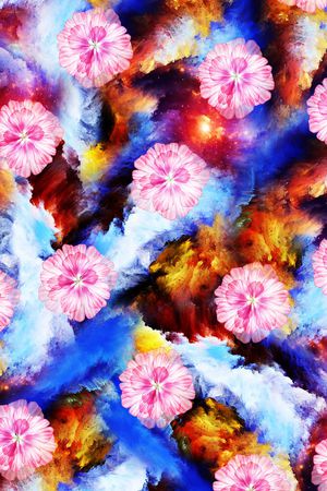 乱花印花华亿平台图片