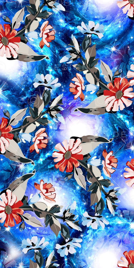 玉兰花印花华亿平台图片