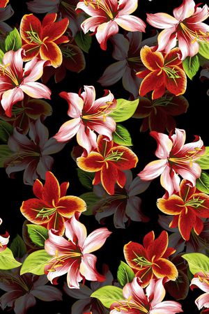 玉兰花印花华亿平台图片