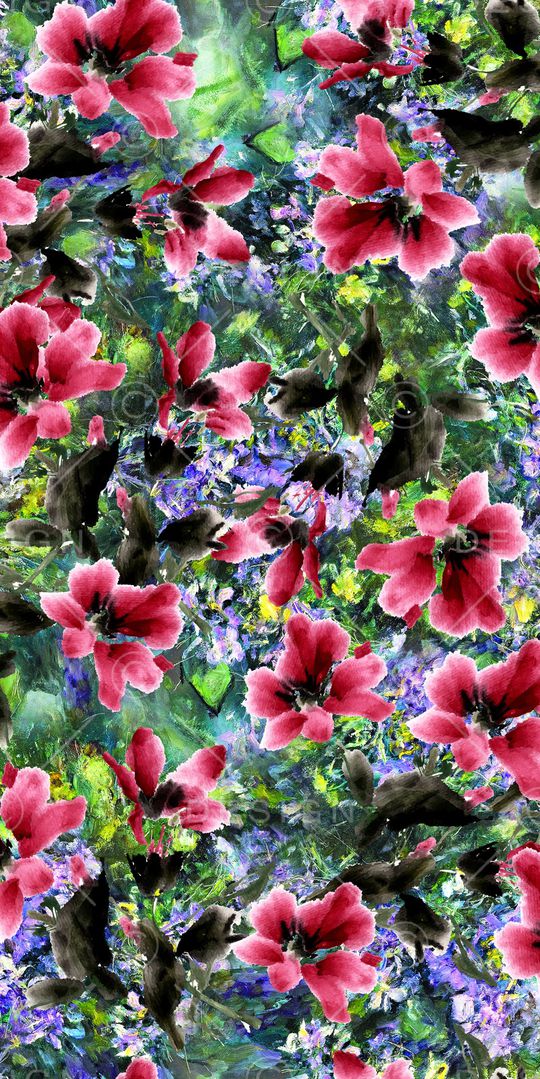 花朵印花华亿平台图片