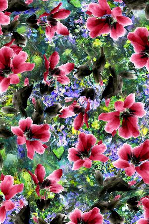 花朵印花华亿平台图片