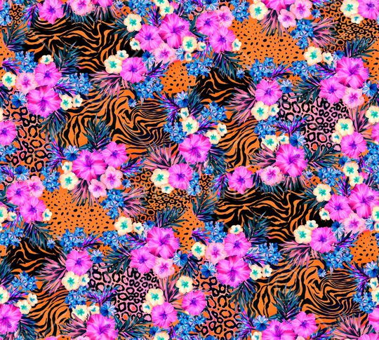 牵牛花印花华亿平台图片