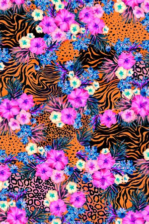 牵牛花印花华亿平台图片