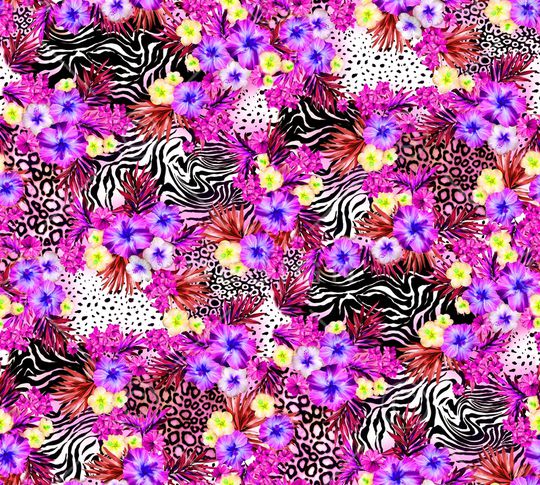 牵牛花印花华亿平台图片