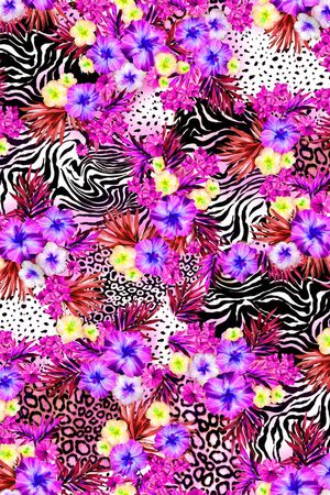 牵牛花印花华亿平台图片