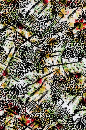 豹纹印花华亿平台图片