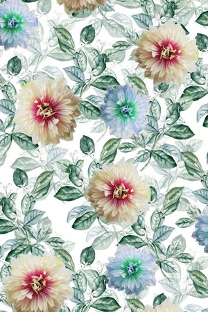 绿叶印花华亿平台图片