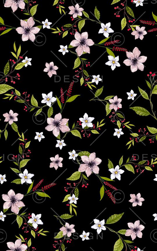 枝条印花华亿平台图片