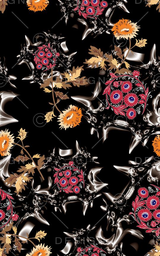 波西米亚印花华亿平台图片