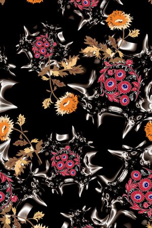 波西米亚印花华亿平台图片