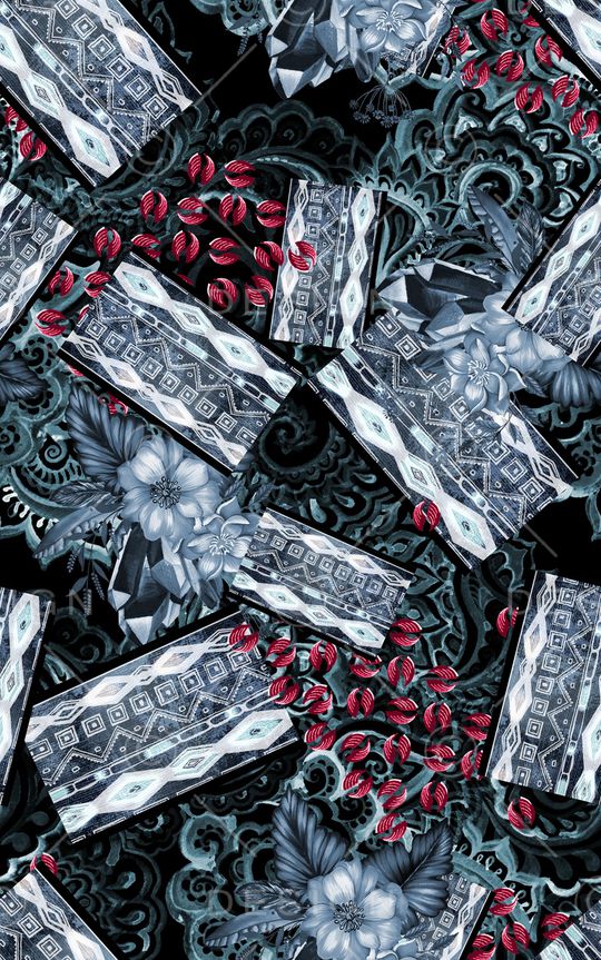 中国风印花华亿平台图片