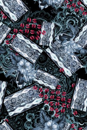 中国风印花华亿平台图片