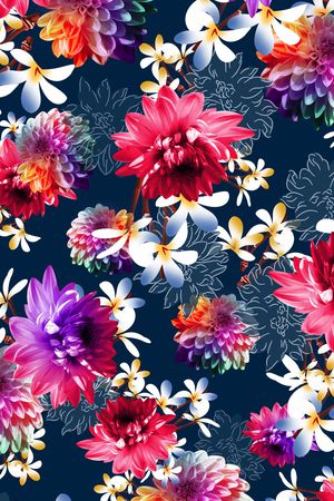 大丽花印花华亿平台图片