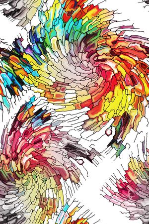 抽象印花华亿平台图片