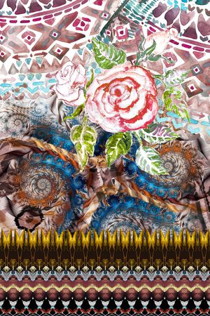 波西米亚印花华亿平台图片