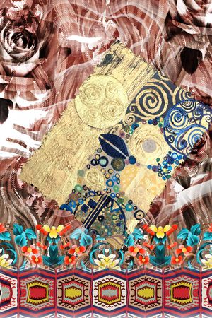 波西米亚印花华亿平台图片