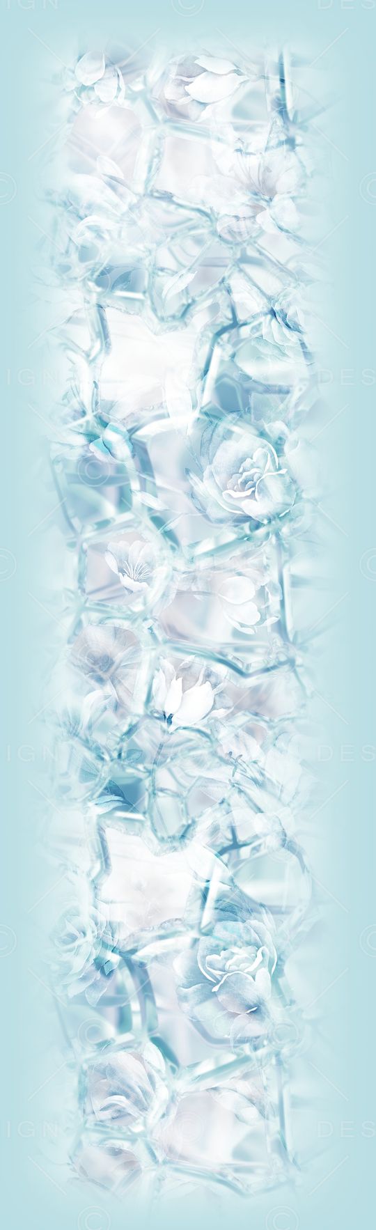 斑驳水彩花印花华亿平台图片