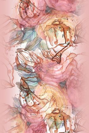 线条印花华亿平台图片