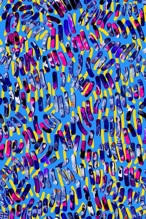 不规则几何印花华亿平台图片