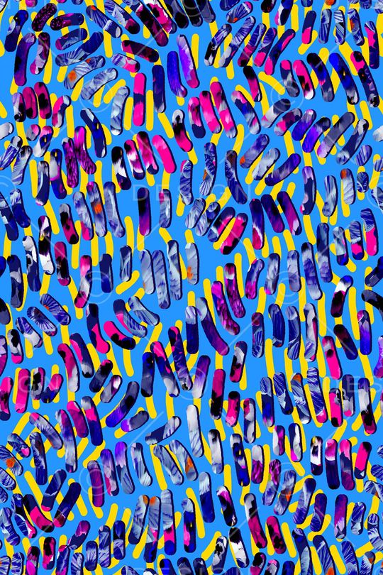 不规则几何印花华亿平台图片