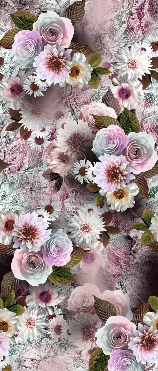 鲜花印花华亿平台图片