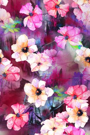 牡丹印花华亿平台图片