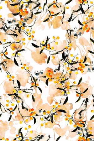 中国风印花华亿平台图片