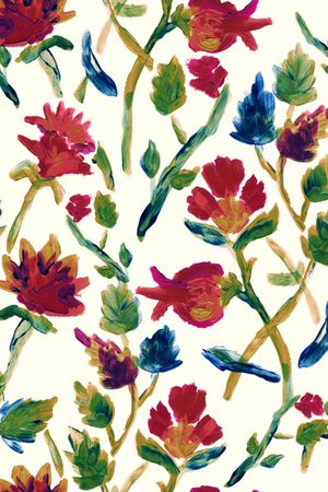 抽象花卉印花华亿平台图片