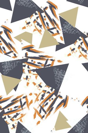 三角形印花华亿平台图片