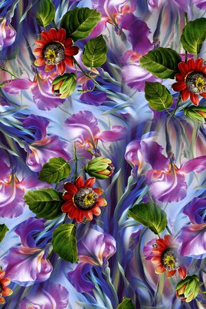 小碎花印花华亿平台图片