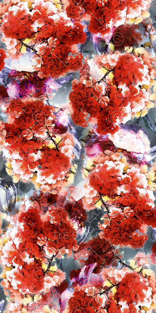 康乃馨印花华亿平台图片