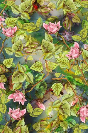 荷花印花华亿平台图片