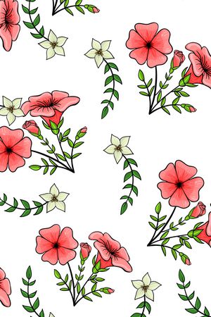 玉兰花印花华亿平台图片