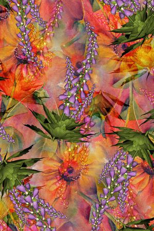 向日葵印花华亿平台图片