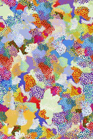 抽象印花华亿平台图片