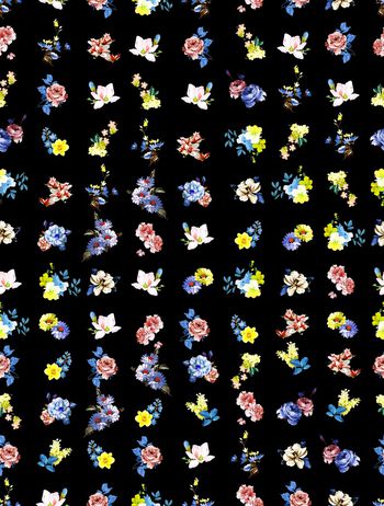 838361-329手绘水彩小碎花