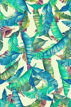 热带风情印花华亿平台图片